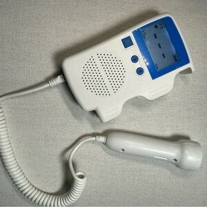Handheld Doppler Monitor in White and Blue